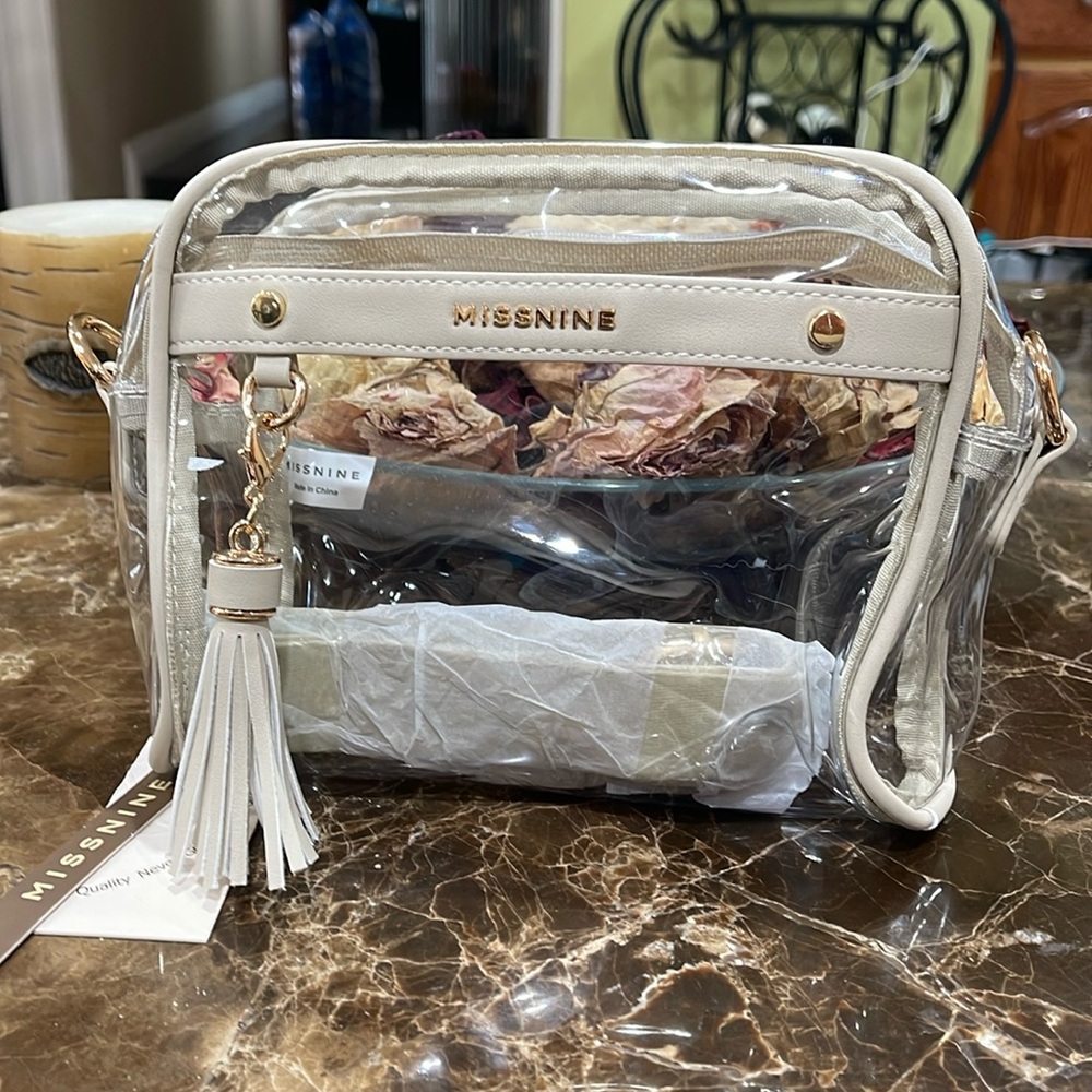 Missmine Clear Crossbody Bag